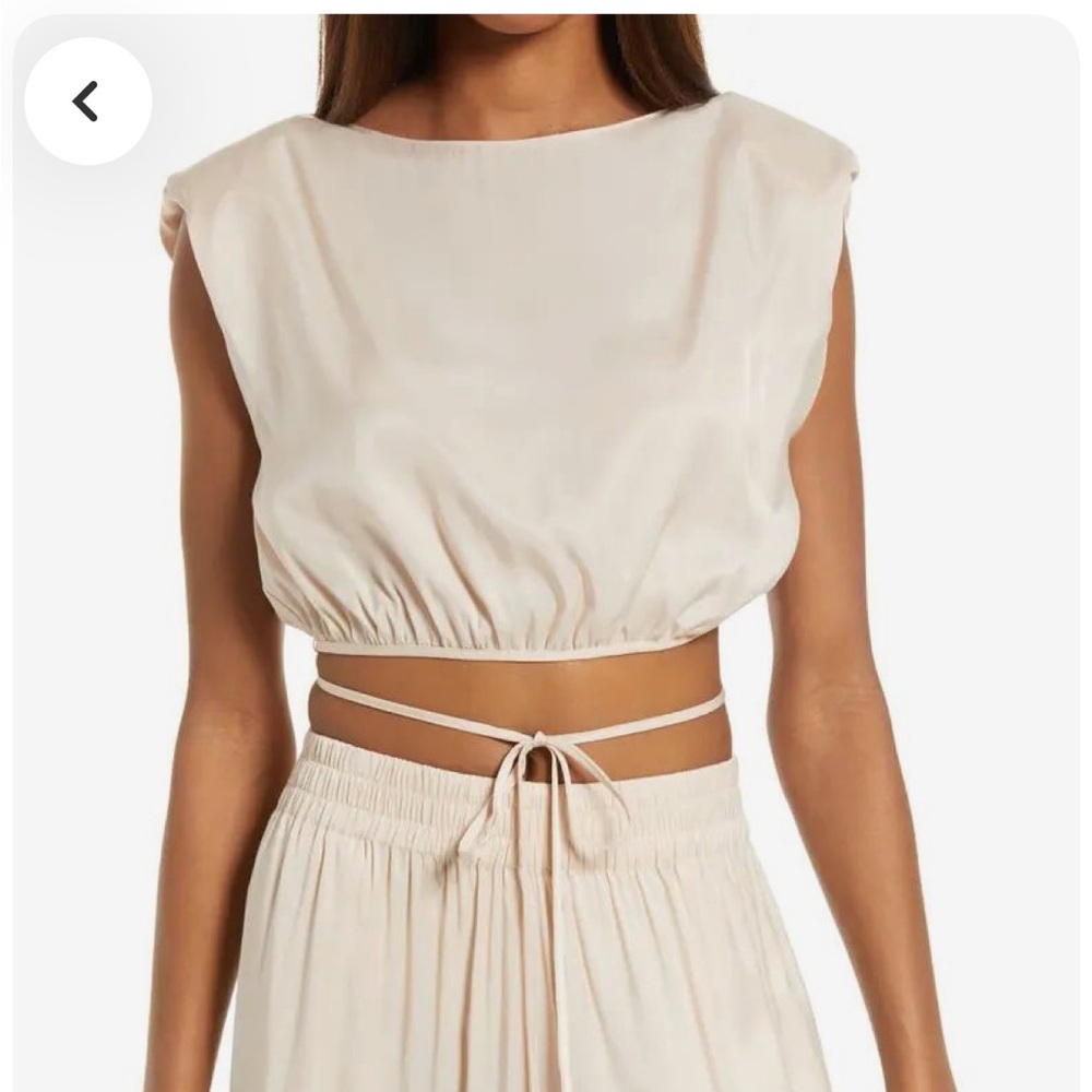 WAYF Aliso Sleeveless Top - Cream and Black Available